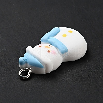 Christmas Opaque Resin Pendants LS-RESI-G043-A02-1