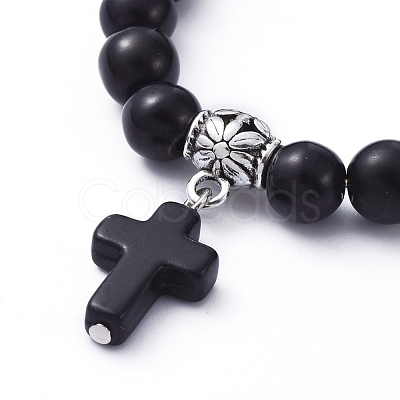 Stretch Charm Bracelets BJEW-JB05234-1