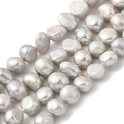 Dyed Natural Cultured Freshwater Pearl Beads Strands PEAR-A006-09D-1
