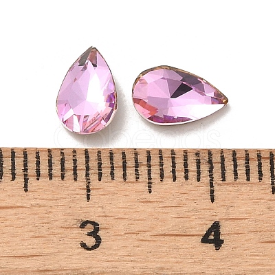 Glass Rhinestone Cabochons RGLA-P037-11A-D223-1