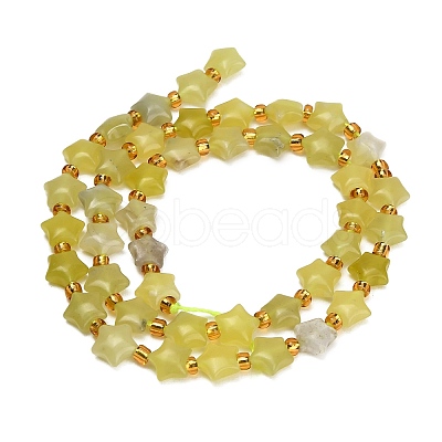 Natural Lemon Jade Beads Strands G-Z080-A26-8mm-1