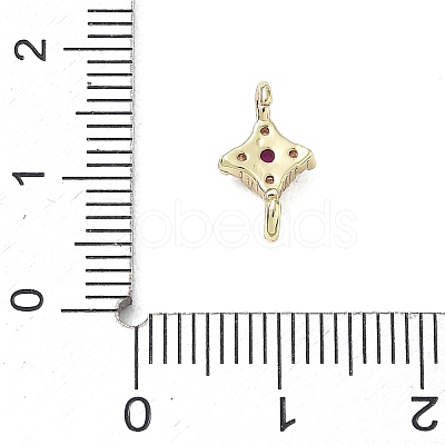 Brass Rhinestone Pendants RB-CBAA948-03G-1