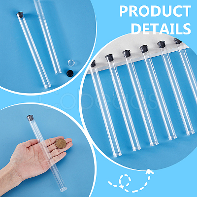 Transparent PC Plastic Bead Storage Tubes AJEW-WH0673-21C-1