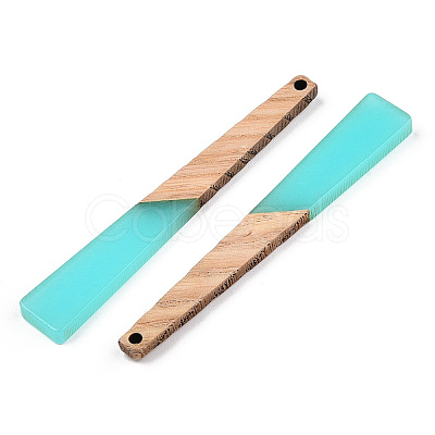 Translucent Resin & Ash Wood Big Pendants RESI-TAC0017-46-B01-1