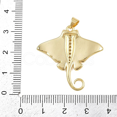 Brass Micro Pave Cubic Zirconia Pendants KK-A269-06G-1