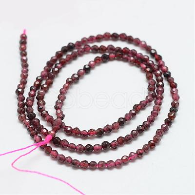 Natural Garnet Bead Strands G-R344-2mm-26-1