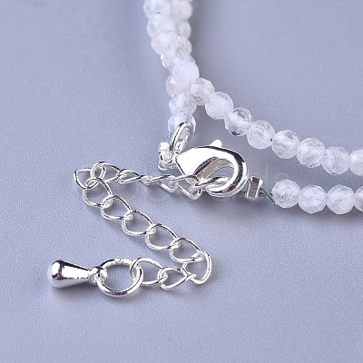 Natural Rainbow Moonstone Beaded Necklaces NJEW-K114-B-A11-1