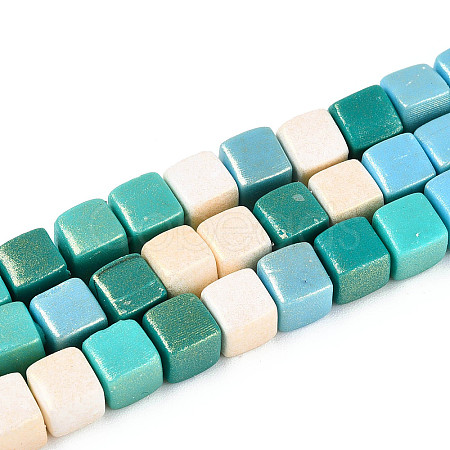 Handmade Polymer Clay Beads Strands CLAY-N013-25A-02-1