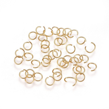 304 Stainless Steel Open Jump Rings STAS-P206-01G-C-1