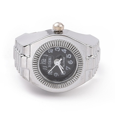 201 Stainless Steel Stretch Watchband Finger Ring Watches WACH-G018-03P-03-1