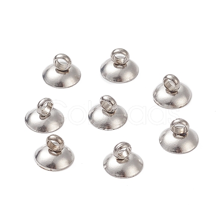 304 Stainless Steel Bead Cap Pendant Bails LS-X-STAS-G224-24P-10-1