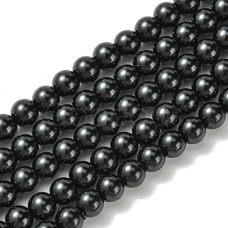 Eco-Friendly Dyed Glass Pearl Round Beads Strands X-HY-A002-6mm-RB080-1