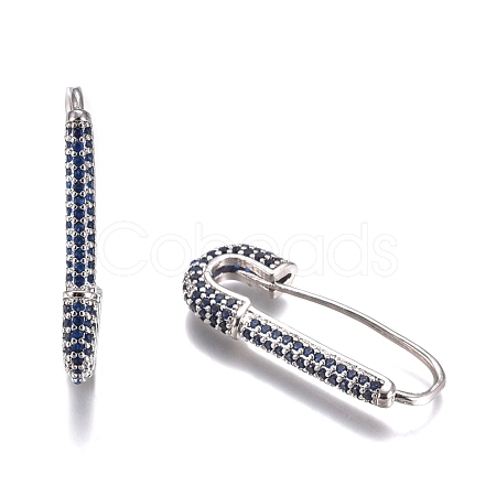 Brass Hoop Earrings EJEW-K085-05P-1