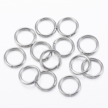 Tarnish Resistant 304 Stainless Steel Open Jump Rings STAS-H555-10P-1