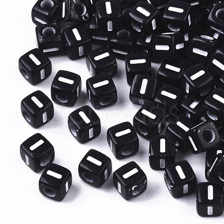 Opaque Acrylic Beads SACR-N002-01I-1