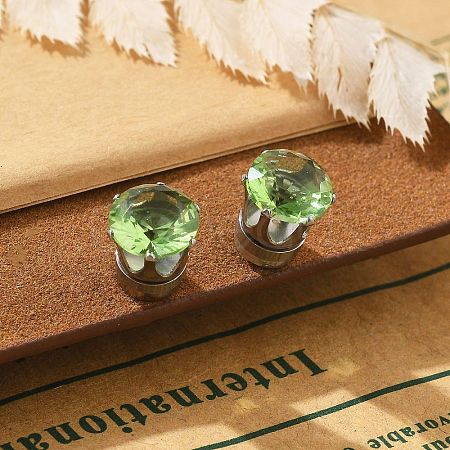 Cubic Zirconia Clip-on Earrings EJEW-L100-01P-05-1