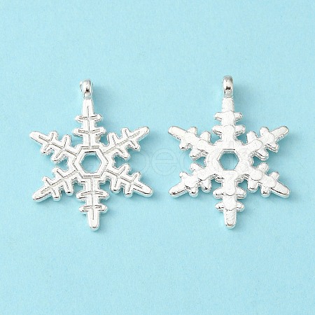 Christmas Snowflake Tibetan Style Alloy Pendants LF0353Y-NFS-1