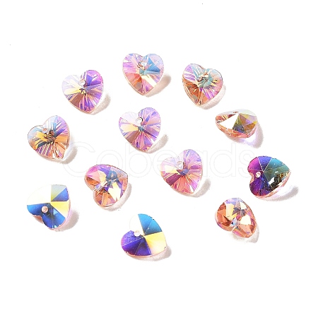 Electroplate Glass Charms LS-GGLA-Z002-02K-1