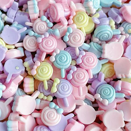 Opaque Resin Cabochons CRES-M037-05E-1