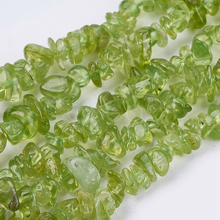 Natural Peridot Beads Strands X-G-J119-04-1