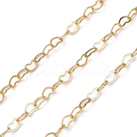 Brass Heart Link Chains CHC-H113-14B-G-1