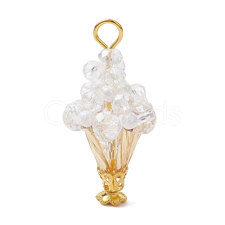 Glass Pendants PALLOY-MZ01302-02-1