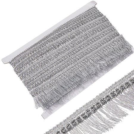 Polyester Tassel Lace Ribbons DIY-WH0530-69B-1