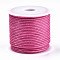 Waxed Polyester Cords, for Jewelry Making, Light Coral, 1.5mm, about 10m/roll