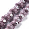 Opaque Handmade Bumpy Lampwork Beads Strands, Bear, Medium Purple, 19~20x14.5~16.5x16~17.5mm, Hole: 2mm, about 25pcs/strand, 10.79 inch(27.4cm)