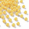 Opaque Acrylic Beads, Round, Gold, 6x5mm, Hole: 1.8mm, about 4400pcs/500g