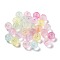 Transparent Acrylic Beads, Round, Mixed Color, 10mm, Hole: 2mm, about 950pcs/500g