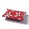 Paper Pillow Boxes, Candy Gift Boxes, for Wedding Favors Baby Shower Birthday Party Supplies, Red, Snowflake Pattern, 3-5/8x2-1/2x1 inch(9.1x6.3x2.6cm)