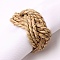 Hay Knitting Napkin Rings, Napkin Holder Adornment, Restaurant Daily Accessiroes, Tan, 45x30mm