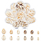 HOBBIESAY 6 Styles Natural Mixed Cowrie Shell Beads, Cowrie Shells, No Hole, Mixed Color, 12~28x7~20x3~9mm; about 83pcs/box