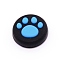 Silicone Replacement Cat Paw Thumb Grip Caps, Thumb Grips Analog Stick Cover, Black, 18x6.5mm, Inner Diameter: 13mm