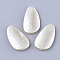 ABS Plastic Imitation Pearl Beads, Teardrop, Beige, 35x21x5mm, Hole: 1.8mm, about 187pcs/500g