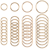 40Pcs 4 Styles Zinc Alloy Linking Rings FIND-SP0002-79G-1