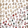 100Pcs Christmas Alloy Enamel Charms JX156A-1