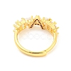 26Pcs 26 Style Initial Letter A~Z Clear Cubic Zirconia Adjustable Rings Set RJEW-Q781-17G-3