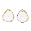Natural Capiz Shell Pendants SSHEL-N034-129B-01-2
