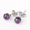 304 Stainless Steel Stud Earring Findings X-EJEW-JE02067-2