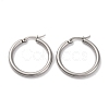 Non-Tarnish Ring 304 Stainless Steel Hoop Earrings for Women Men EJEW-B049-01C-P-1