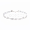 3 Row Crystal Rhinestone Choker Necklace NJEW-F289-04B-P-1