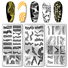 Stainless Steel DIY Nail Art Templates MRMJ-WH0092-030-1