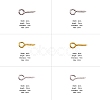 1 Box Three Colors Iron Screw Eye Pin Peg Bails IFIN-X048-02-3