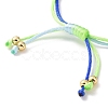 Adjustable Braided Nylon Thread Link Bracelet Makings AJEW-JB01160-02-4