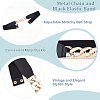 6Pcs 6 Style Polyester Elastic Belt with Iron Quick Link Chains AJEW-CP0005-13-4