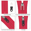 Plastic Zipper Pull Charms FIND-PH0015-73-7