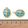 Synthetic Turquoise Pendants GG-CBAB1AA-01B-G01-3