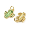 Brass Enamel Charms X-KK-I358-011G-2